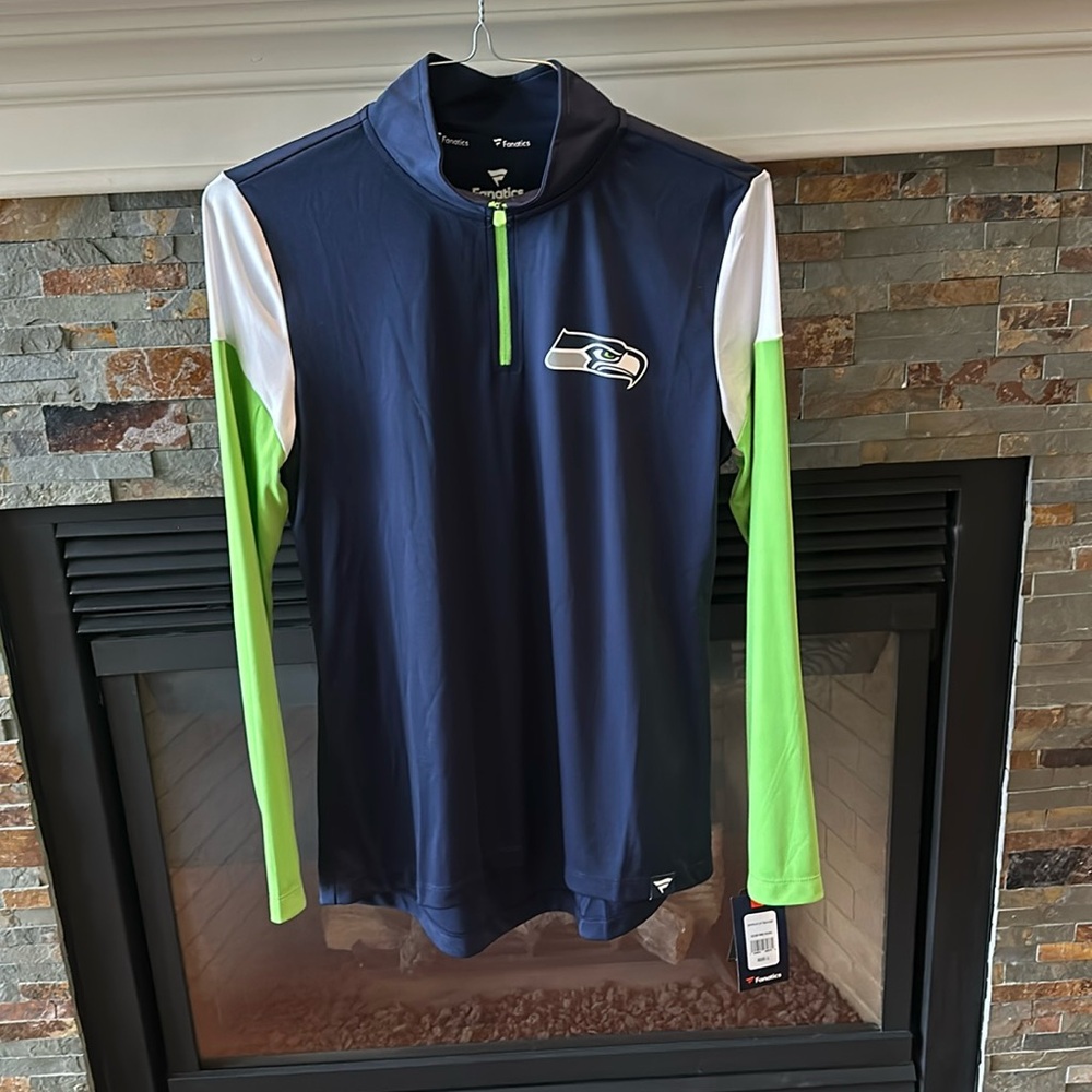 Seattle Seahawks Quarter Zip NWT